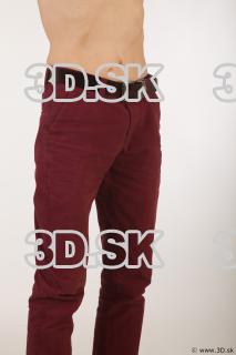 Thigh red trousers brown shoes of Sidney 0008